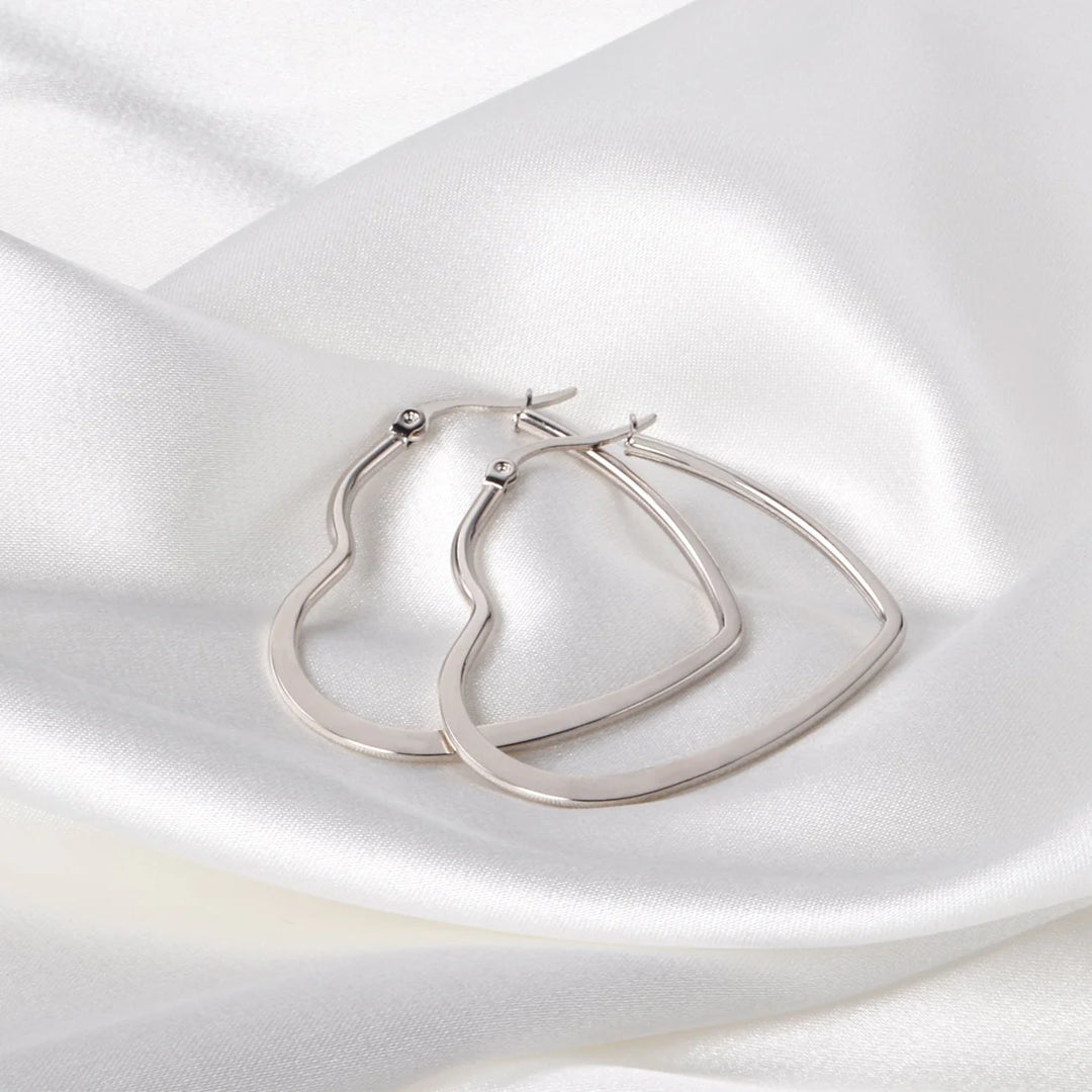Heart- Shaped Hoops