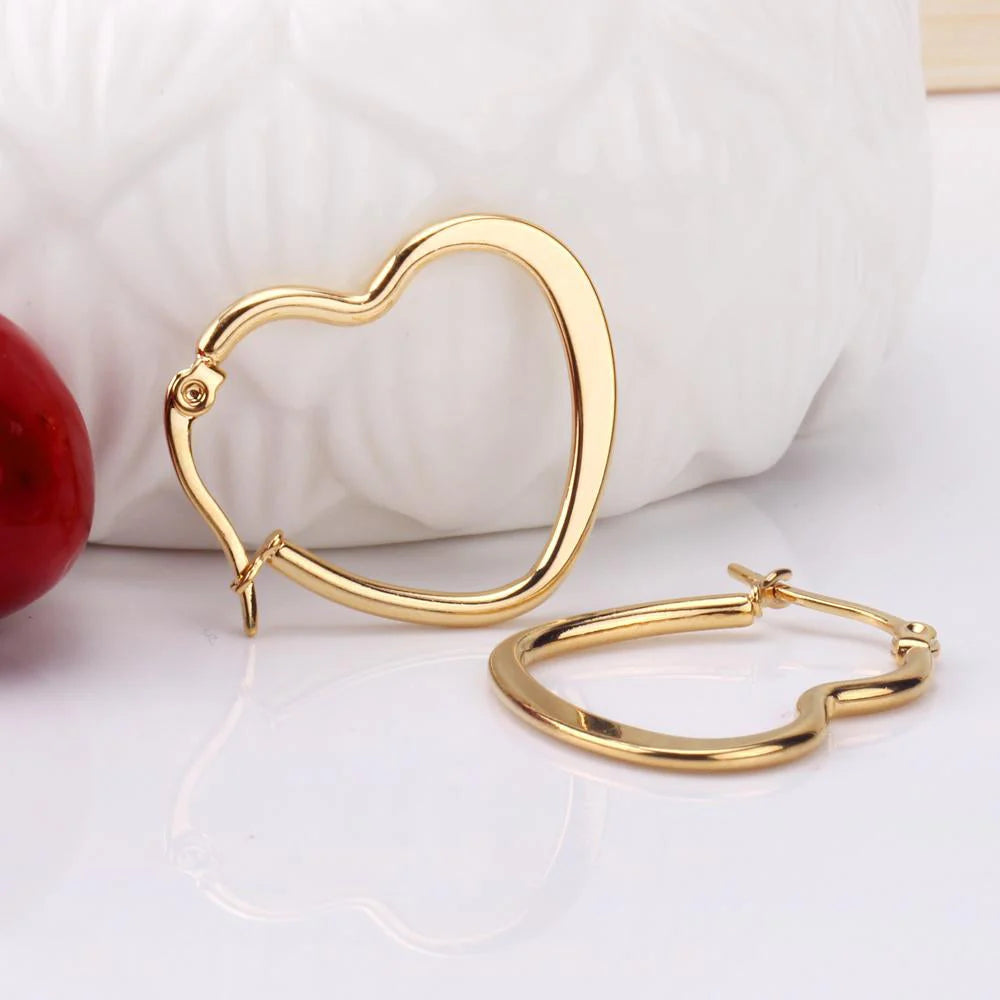 Heart- Shaped Hoops