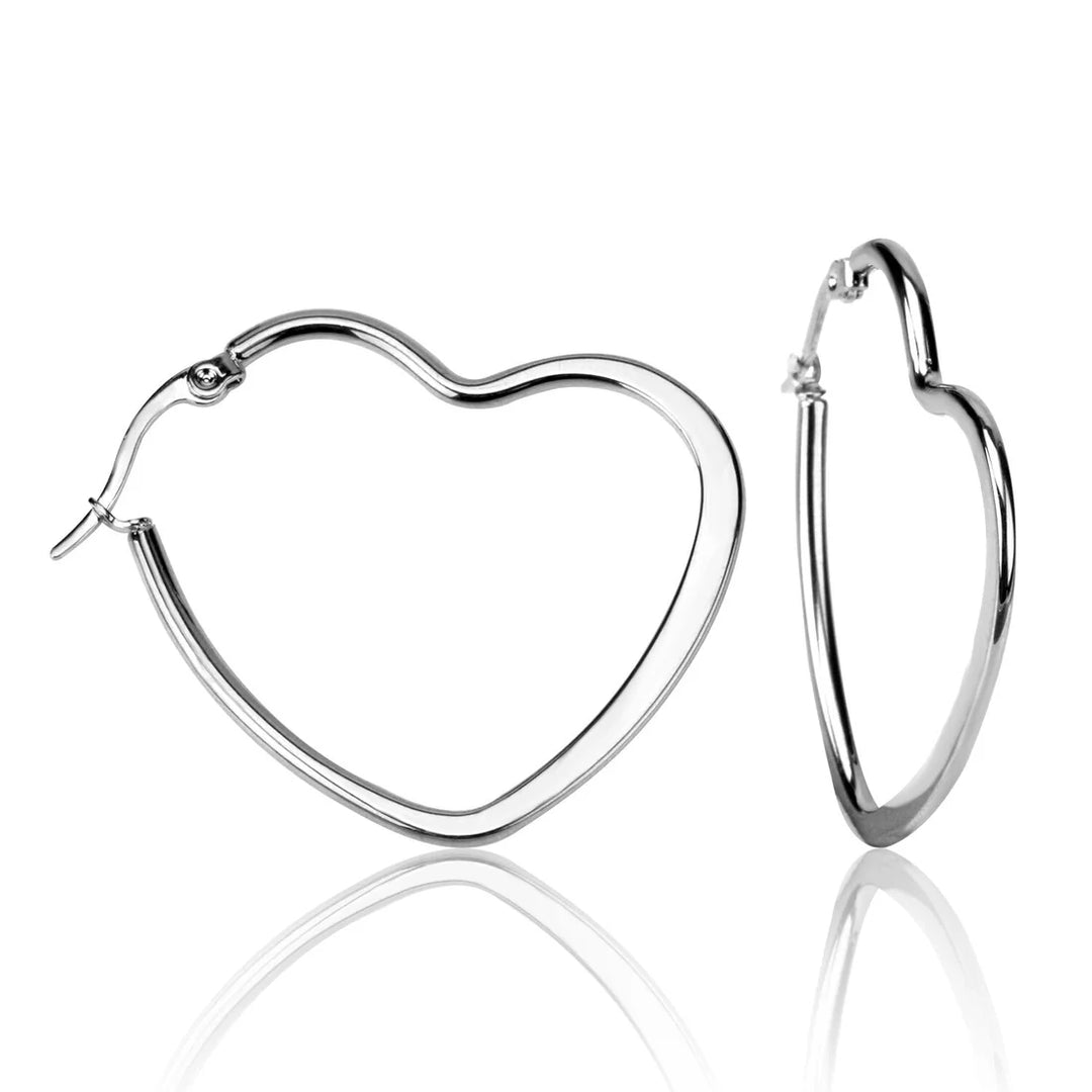 Heart- Shaped Hoops
