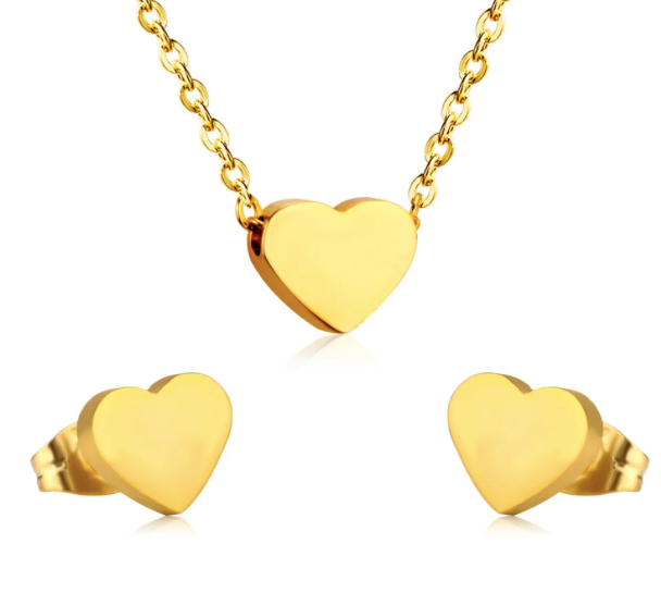 Golden Heart Earrings